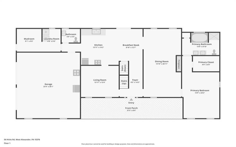 56 Hicks Road, West Alexander, 15376, 4 Bedrooms Bedrooms, 9 Rooms Rooms,2.1 BathroomsBathrooms,Residential,For Sale,Hicks Road,1658832