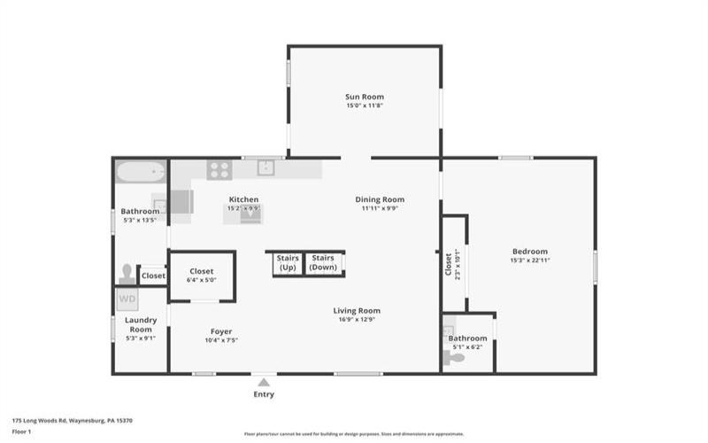 175 Long Woods Rd, Waynesburg, 15370, 5 Bedrooms Bedrooms, ,1.1 BathroomsBathrooms,Residential,For Sale,Long Woods Rd,1680090