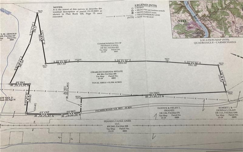 000 Palmer Rd, Adah, 15410, ,Farm-acreage-lot,For Sale,none,Palmer Rd,1680658