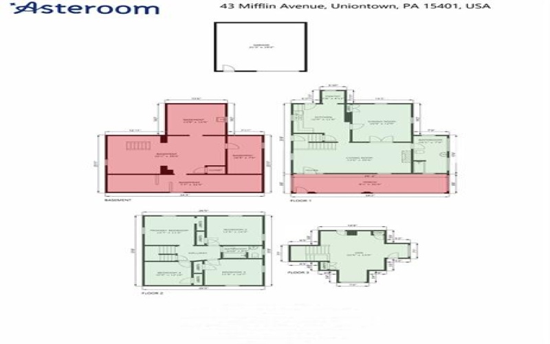 43 Mifflin Avenue, Uniontown, 15401, 4 Bedrooms Bedrooms, 7 Rooms Rooms,2 BathroomsBathrooms,Residential,For Sale,Mifflin Avenue,1700990