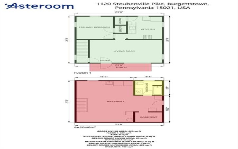 1120 Steubenville Pike, Burgettstown, 15021, 1 Bedroom Bedrooms, ,1 BathroomBathrooms,Residential,For Sale,Steubenville Pike,1700984