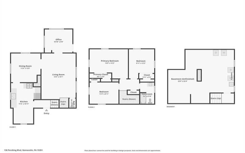130 Pershing BOULEVARD, Nemacolin, 15351, 3 Bedrooms Bedrooms, 7 Rooms Rooms,1.1 BathroomsBathrooms,Residential,For Sale,Pershing,1747005