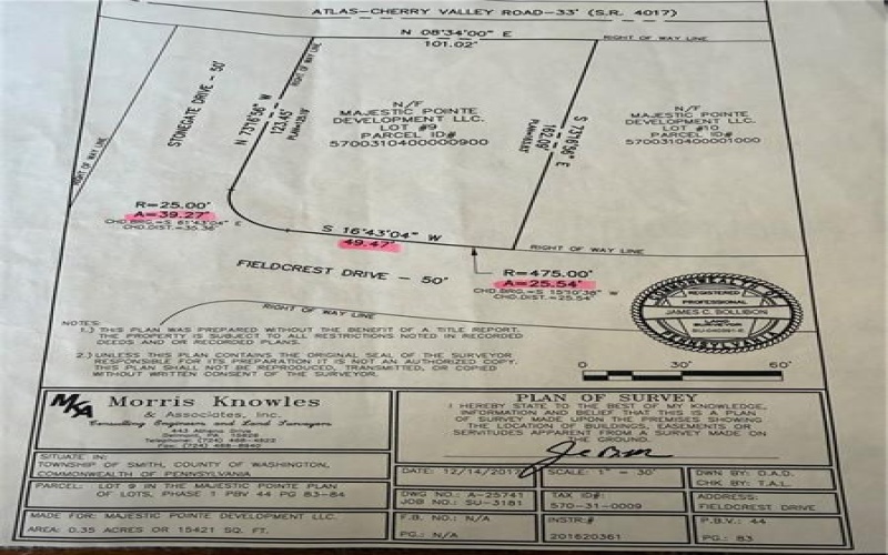 Lot 9 Fieldcrest, Burgettstown, 15021, ,Farm-acreage-lot,For Sale,Fieldcrest,1747161