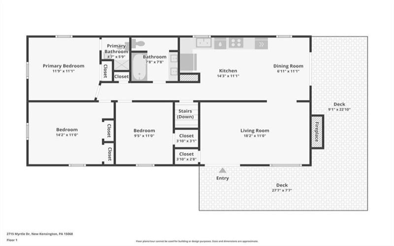 2715 Myrtle Dr, New Kensington, 15068, 3 Bedrooms Bedrooms, 6 Rooms Rooms,2 BathroomsBathrooms,Residential,For Sale,Myrtle Dr,1752558