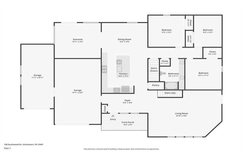 128 Southwood DRIVE, Uniontown, 15401, 4 Bedrooms Bedrooms, 9 Rooms Rooms,3 BathroomsBathrooms,Residential,For Sale,Southwood,1753868