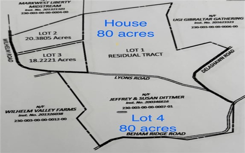 0 Lyons/Wilhelm Rd, Claysville, 15323, ,Farm-acreage-lot,For Sale,Lyons/Wilhelm Rd,1739076