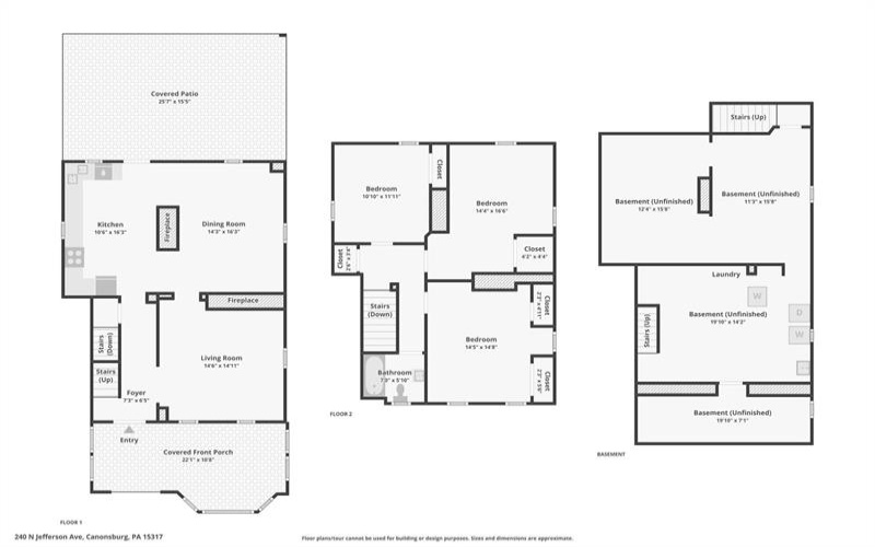 240 Jefferson, Canonsburg, 15317, 3 Bedrooms Bedrooms, 6 Rooms Rooms,1 BathroomBathrooms,Residential,For Sale,Jefferson,1758289