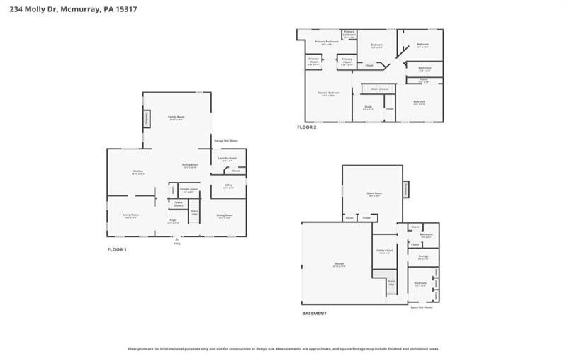 234 Molly Dr, Canonsburg, 15317, 4 Bedrooms Bedrooms, 12 Rooms Rooms,3.1 BathroomsBathrooms,Residential,For Sale,Molly Dr,1760720