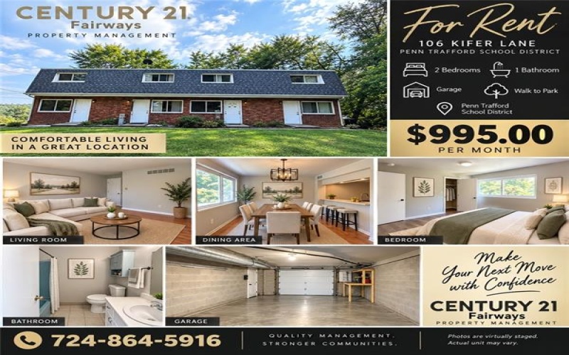 106 Kifer Road, Jeannette, 15644, 2 Bedroom Bedrooms, ,1 BathroomBathrooms,Lease,For Rent,Kifer Road,1768811