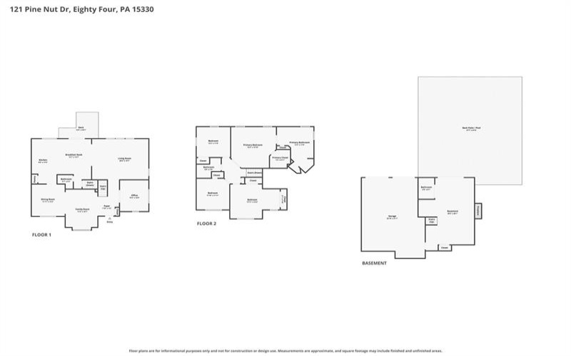 121 Pine Nut Drive, Eighty Four, 15330, 4 Bedrooms Bedrooms, 11 Rooms Rooms,2.2 BathroomsBathrooms,Residential,For Sale,Pine Nut Drive,1770563