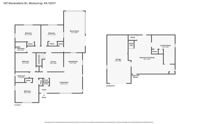 107 Devonshire Dr, McMurray, 15317, 4 Bedroom Bedrooms, 10 Room Rooms,2 BathroomBathrooms,Residential,For Sale,Devonshire Dr,1775739
